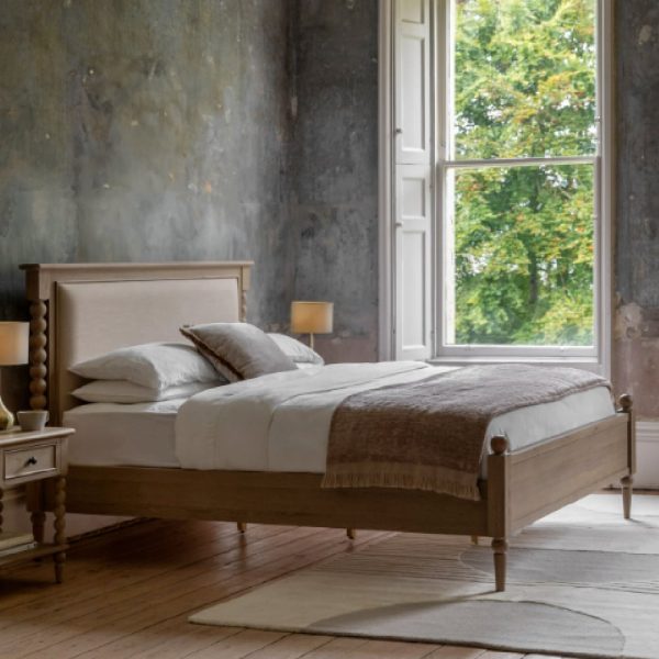 Arta Wooden Super King Size Bed In Natural | Bed Sava
