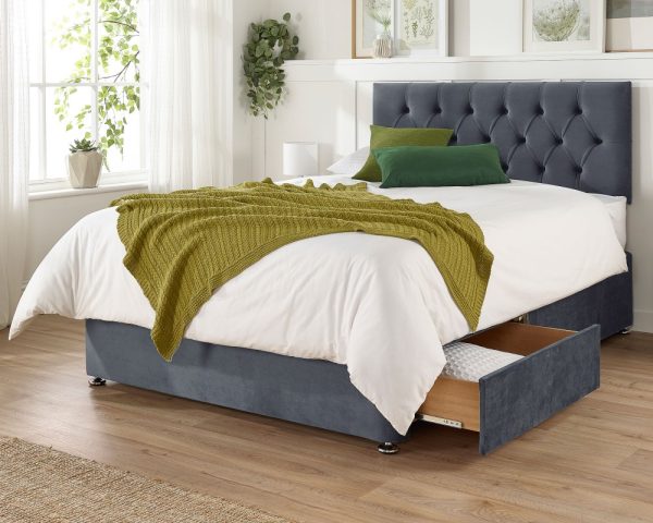 Aspire Olivier Divan Bed Set in Plush Velvet | Bed Sava