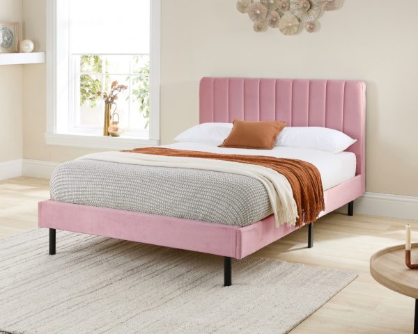 Aspire Rosella Velvet Upholstered Bed Frame | Bed Sava