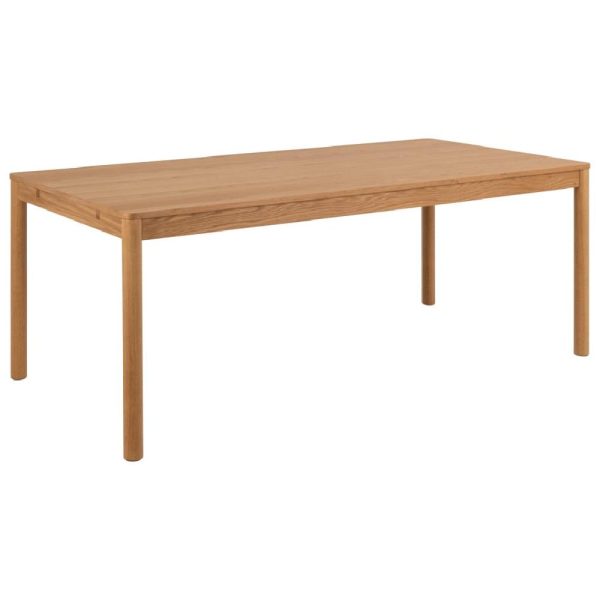 Athens Wooden Rectangular Dining Table In Oak | Bed Sava