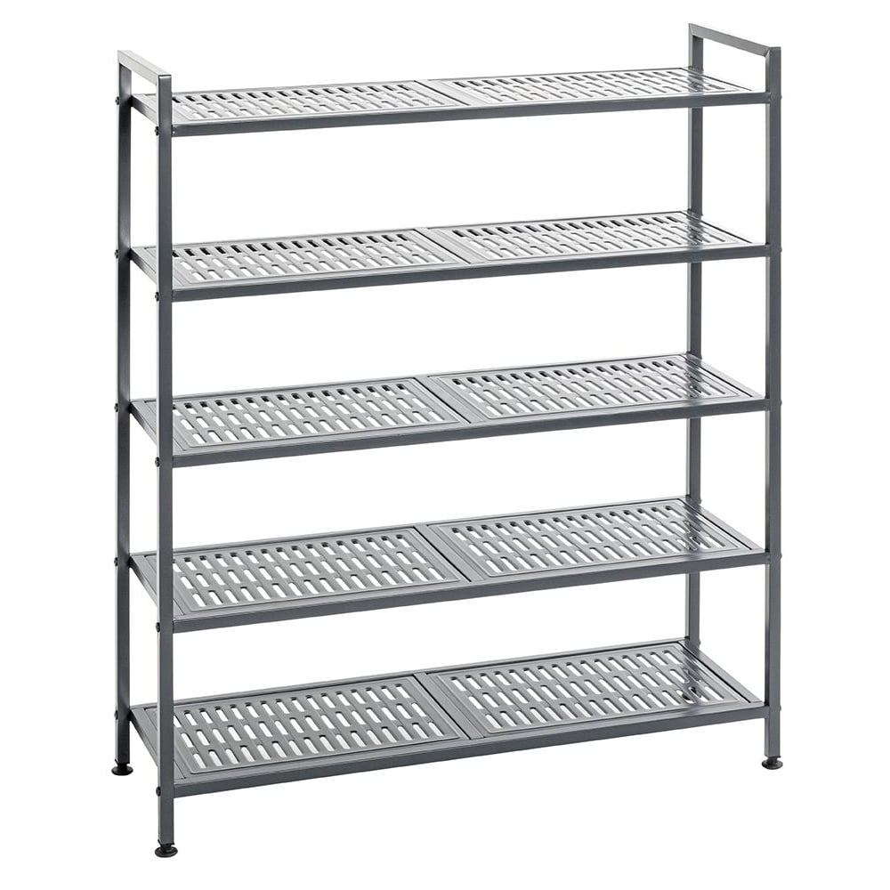 Atmore Metal Shoe Rack With 5 Shelves In Anthracite