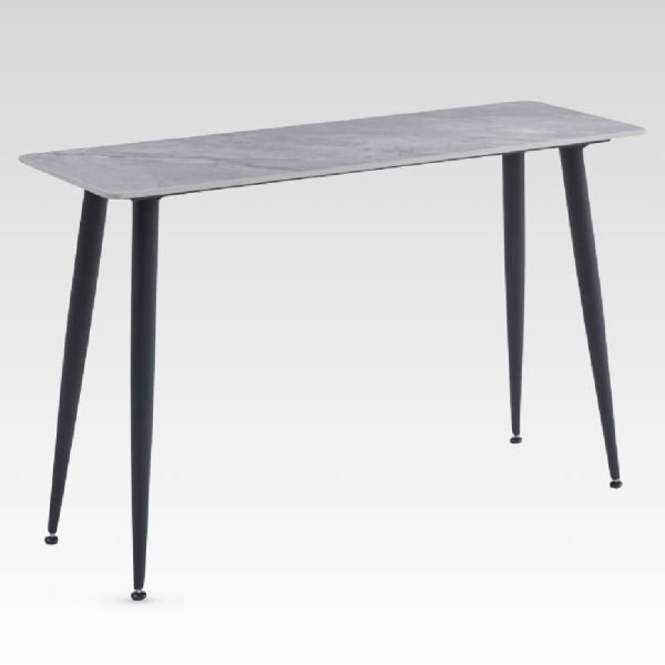 Attica Sintered Stone Rectangular Console Table In Grey | Bed Sava