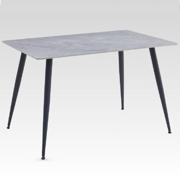 Attica Sintered Stone Rectangular Dining Table In Grey | Bed Sava