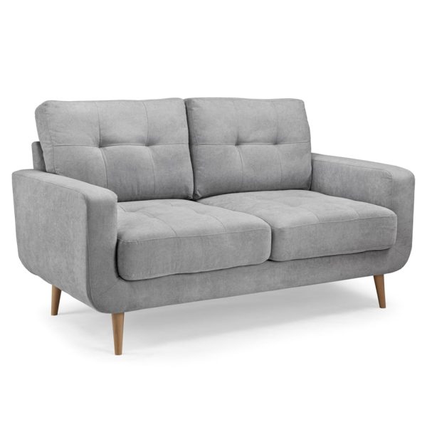 Avenel Fabric 2 Seater Sofa In Grey | Bed Sava