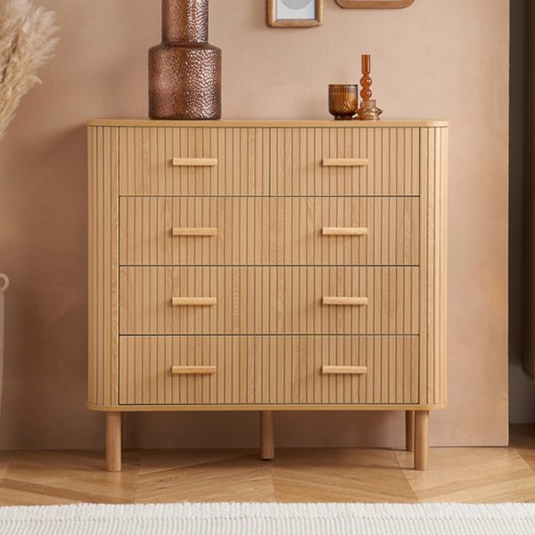 Avenel Wooden Chest Of 5 Drawers In Oak | Bed Sava
