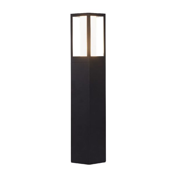 Avenue LED Polycarbonate Outdoor Bollard Light In Black | Bed Sava