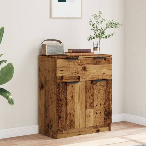 Aylesbury Wooden Sideboard With 2 Doors 1 Drawer In Brown Oak | Bed Sava
