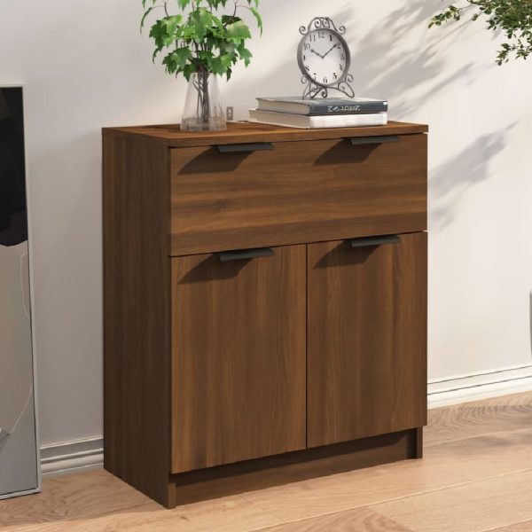 Aylesbury Wooden Sideboard With 2 Doors 1 Drawer In Dark Brown | Bed Sava
