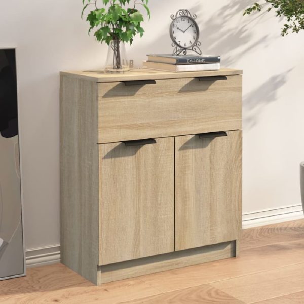 Aylesbury Wooden Sideboard With 2 Doors 1 Drawer In Sonoma Oak | Bed Sava