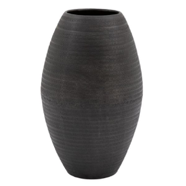 Aztec Tall Aluminium Arrow Vase In Black | Bed Sava