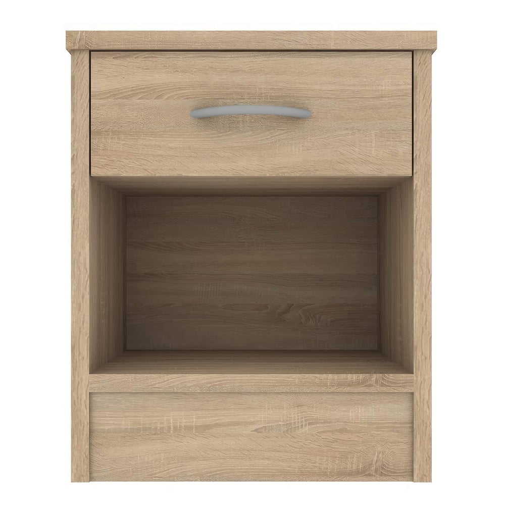Babylon Wooden Bedside Cabinet With 1 Drawer In Oak