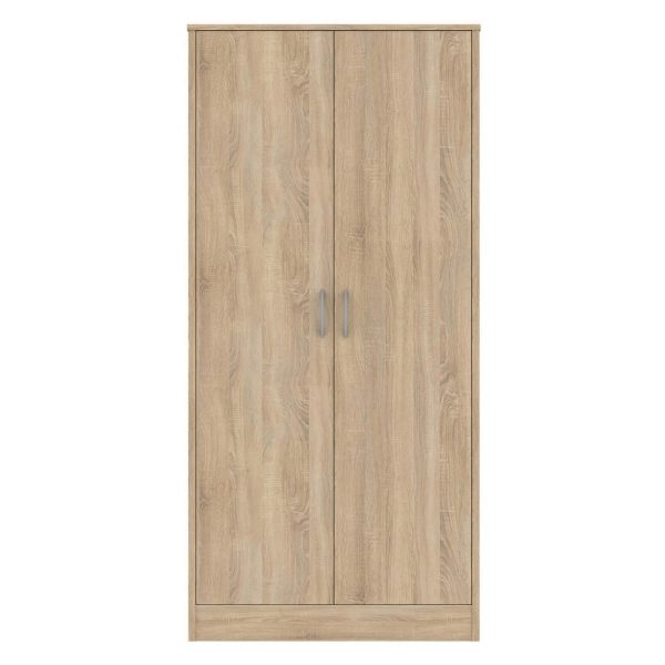 Babylon Wooden Wardrobe With 2 Doors In Oak | Bed Sava