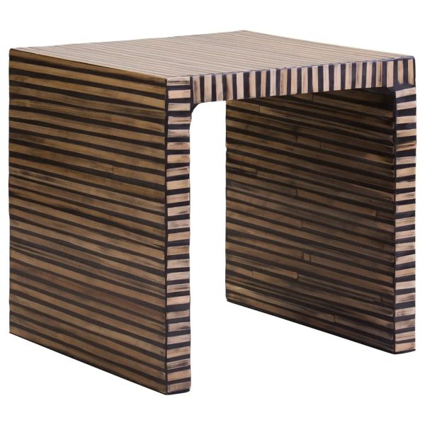 Baltimore Wooden Square Side Table In Natural | Bed Sava