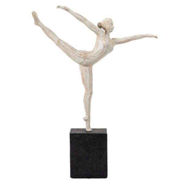Bandera Polyresin Balance Sculpture In White And Black | Bed Sava