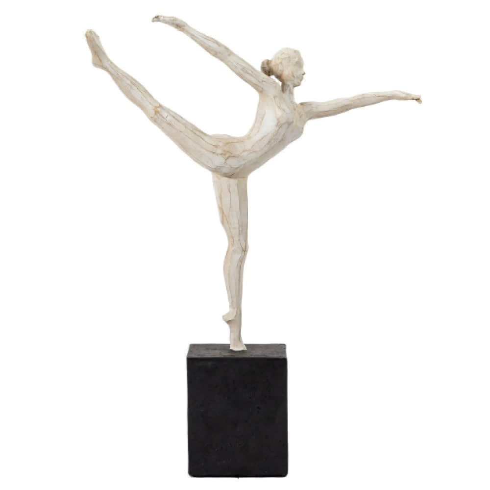 Bandera Polyresin Balance Sculpture In White And Black
