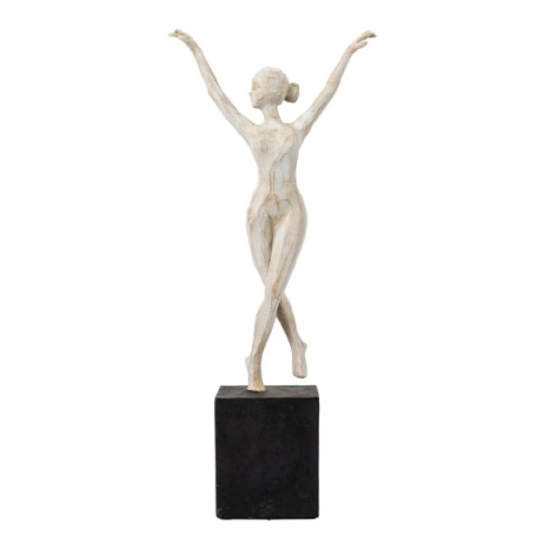 Bandera Polyresin Encore Sculpture In White And Black | Bed Sava