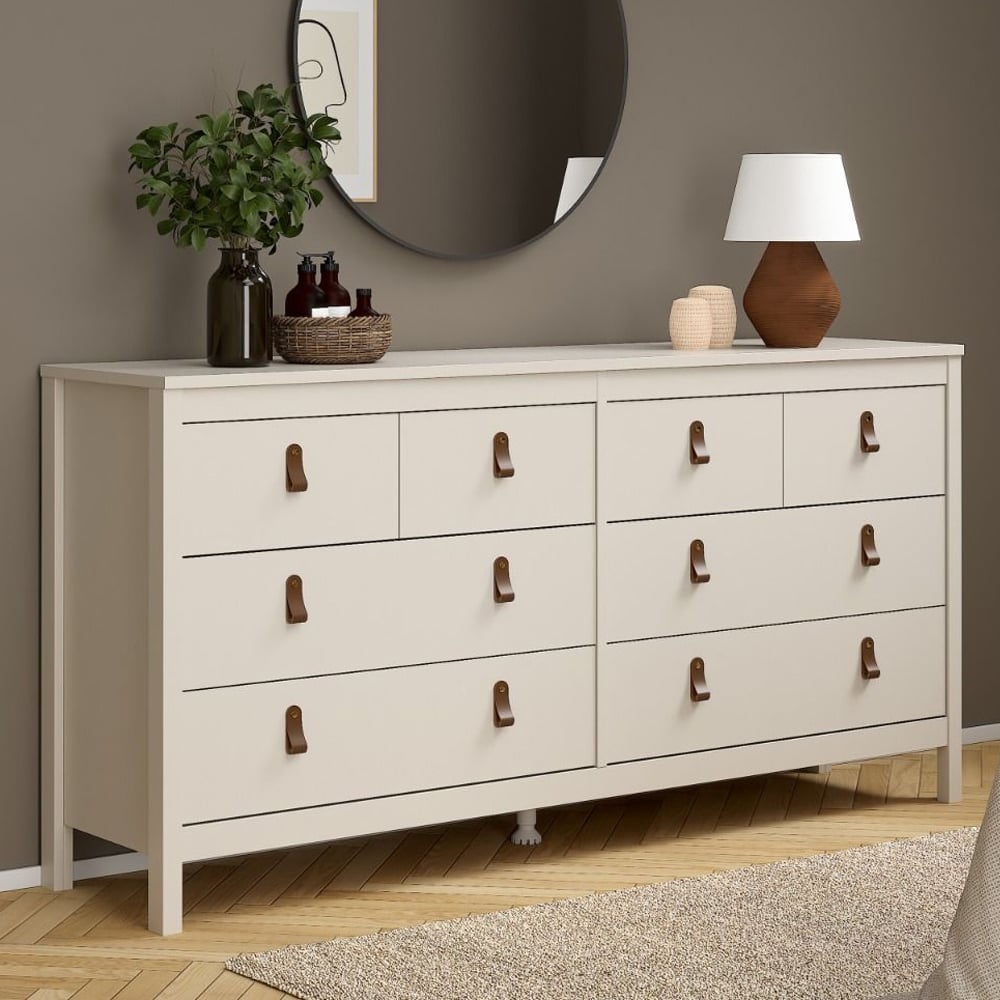 Barcila Wooden Chest Of 8 Drawers In Cashmere