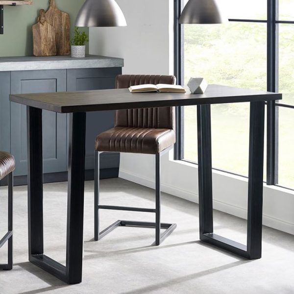 Barras Wooden Bar Table Rectangular In Dark Oak | Bed Sava