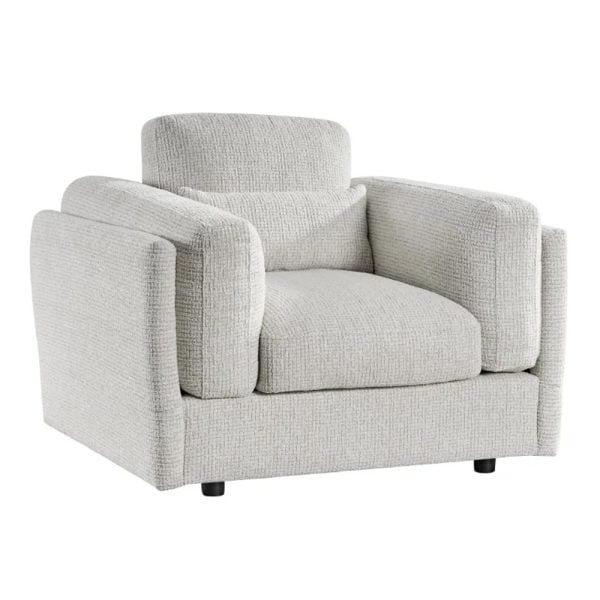 Barrie Fabric 1 Seater Sofa In Beige | Bed Sava