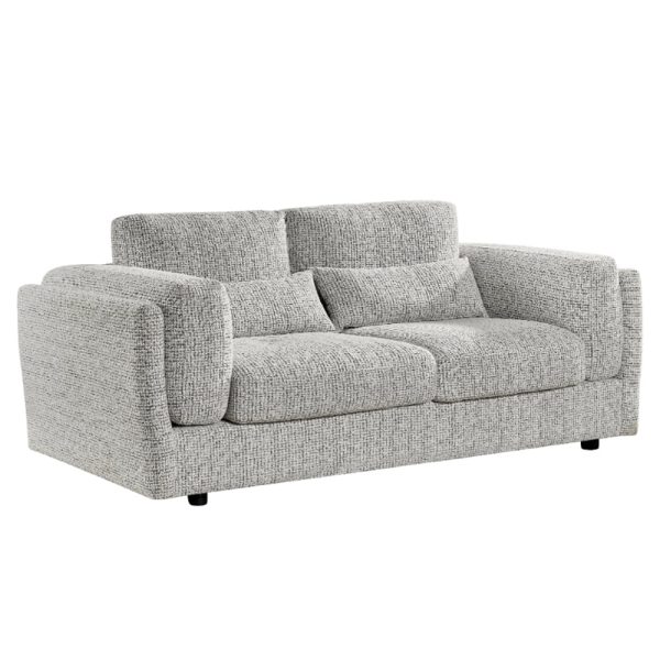 Barrie Fabric 3 Seater Sofa In Grey | Bed Sava