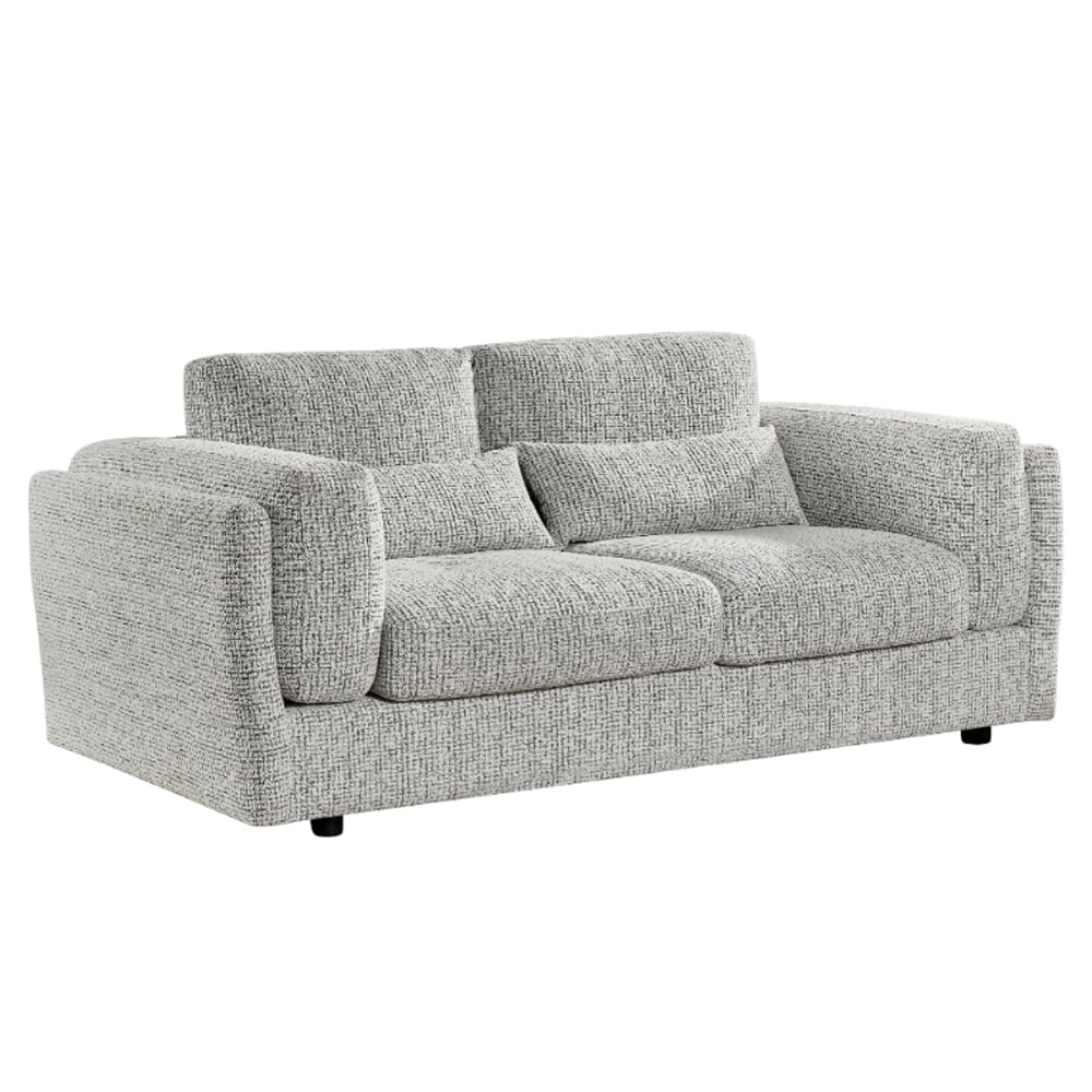 Barrie Fabric 3 Seater Sofa In Grey