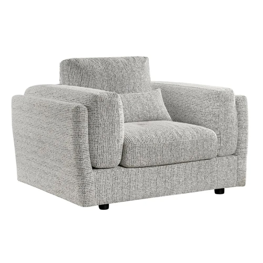 Barrie Fabric 1 Seater Sofa In Grey