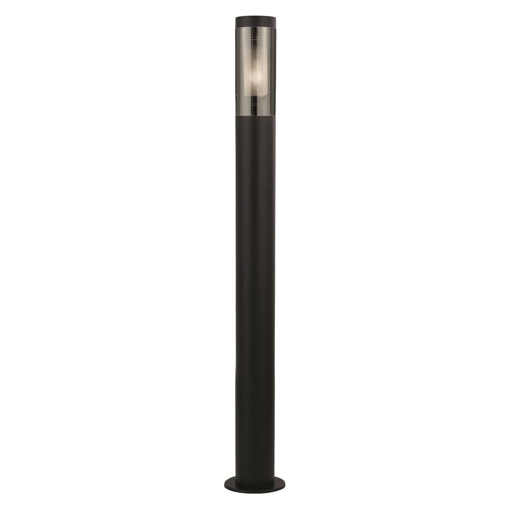 Batton Metal Outdoor Post Lamp In Matt Black