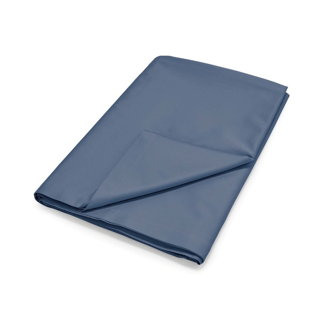 By Bedeck 500 Thread Count Plain Dye Super Kingsize Flat Sheet, Navy