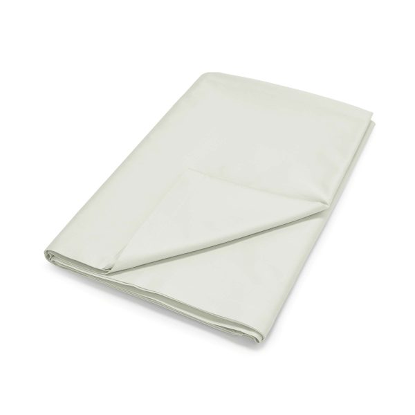 By Bedeck 500 Thread Count Plain Dye Super Kingsize Flat Sheet Sage | Bed Sava