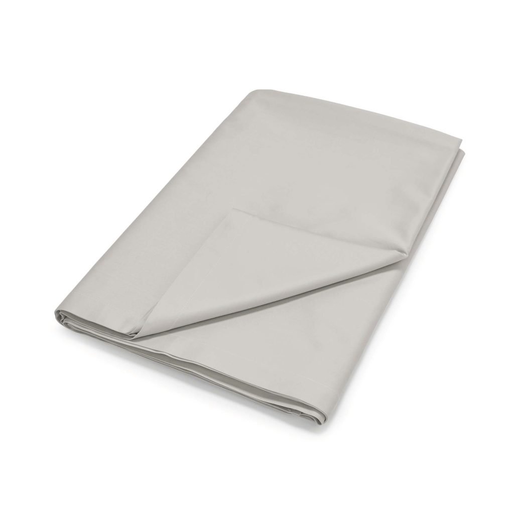 By Bedeck 500 Thread Count Plain Dye Super Kingsize Flat Sheet, Silver