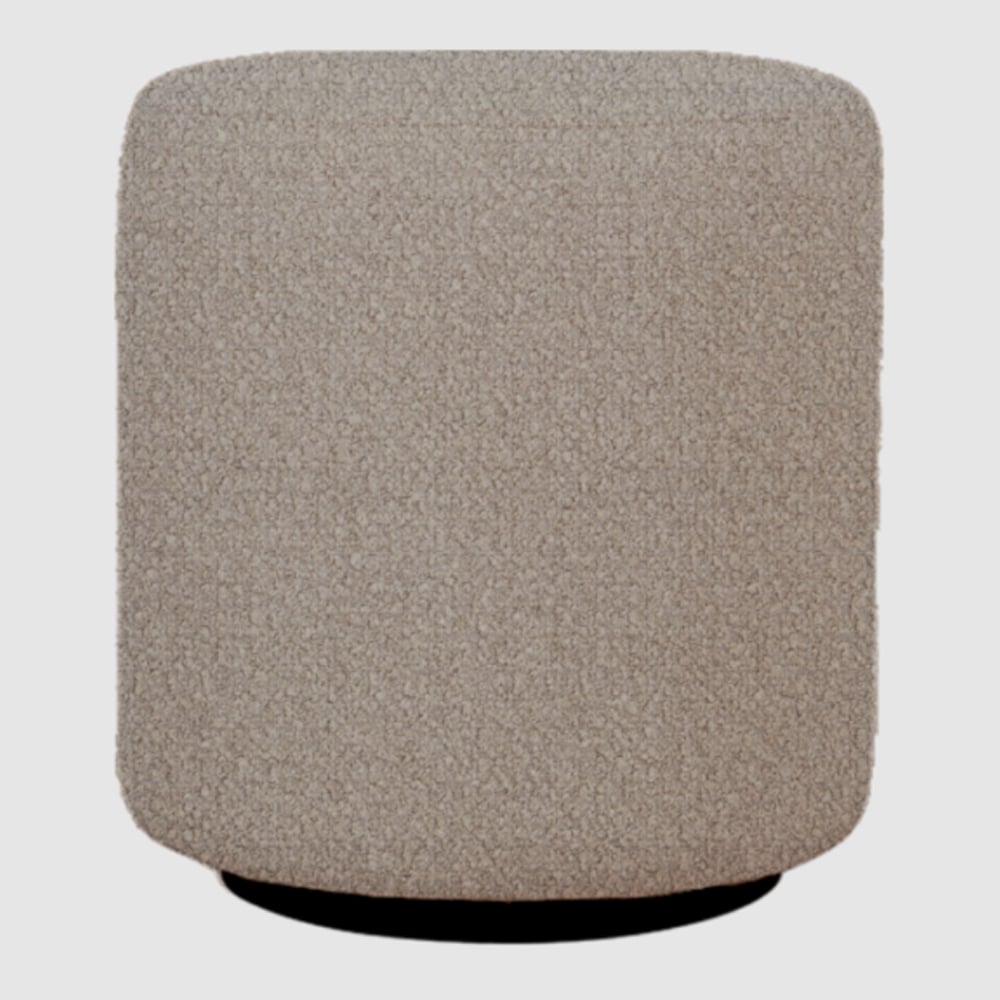 Beano Fabric Round Stool In Cologne Dove