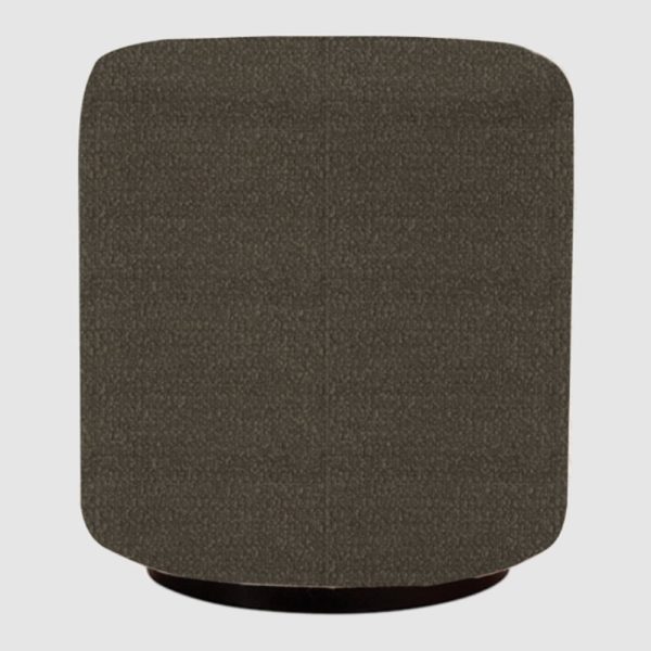 Beano Fabric Round Stool In Nutmeg | Bed Sava