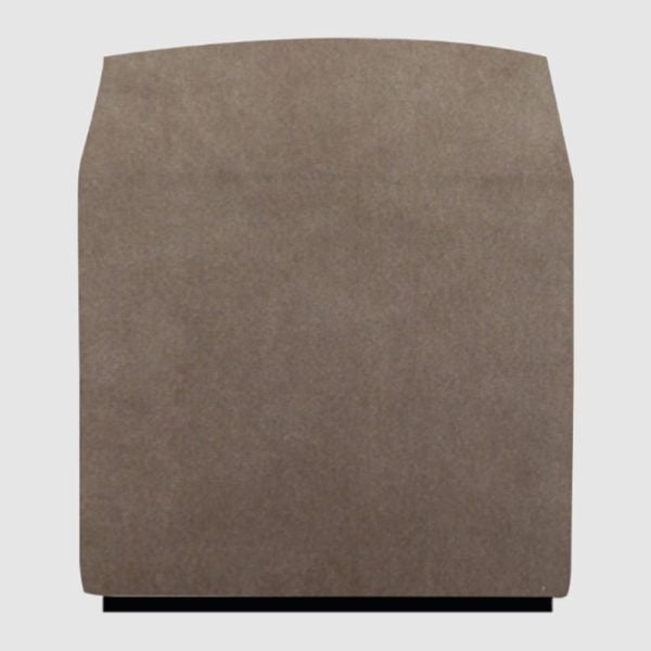 Beano Fabric Square Stool In Cedar Brown | Bed Sava