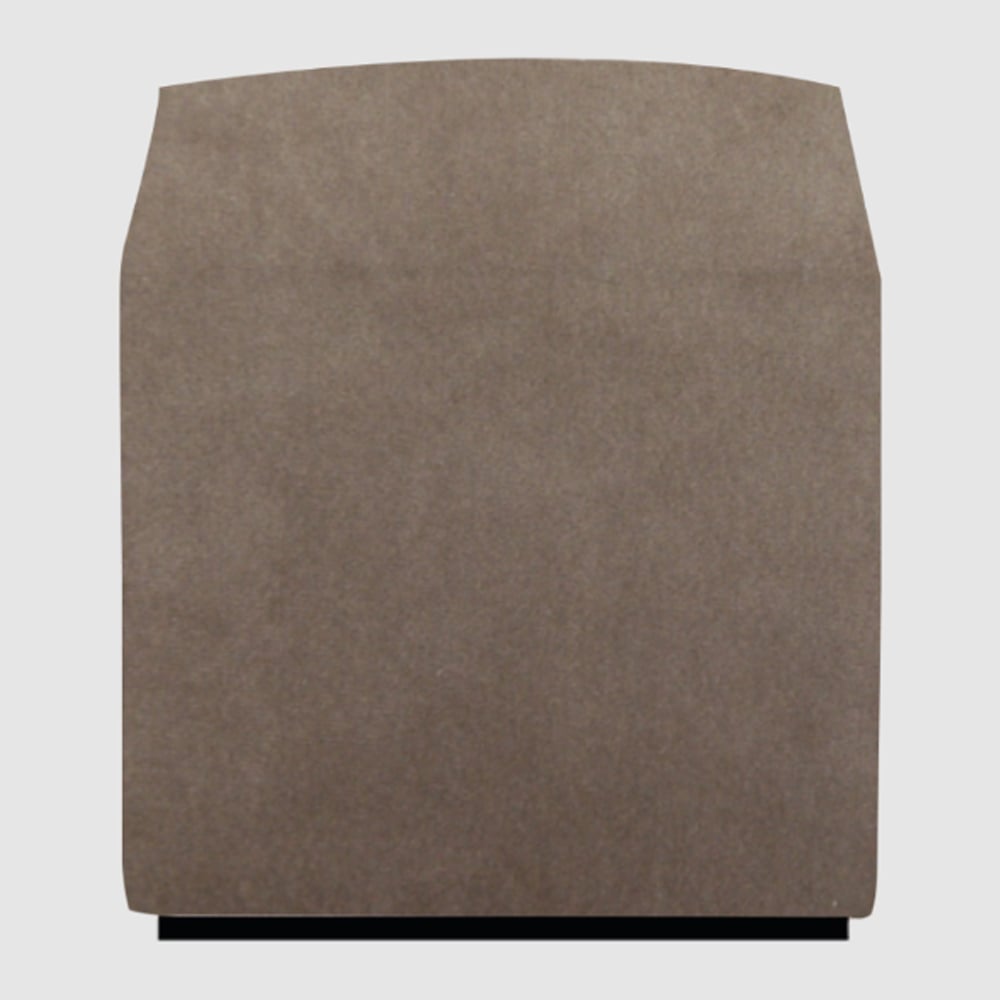 Beano Fabric Square Stool In Cedar Brown
