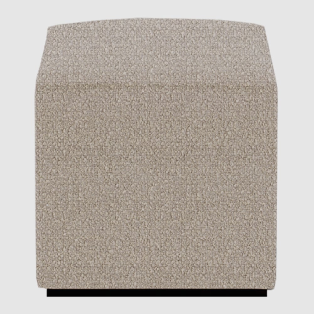 Beano Fabric Square Stool In Cologne Dove