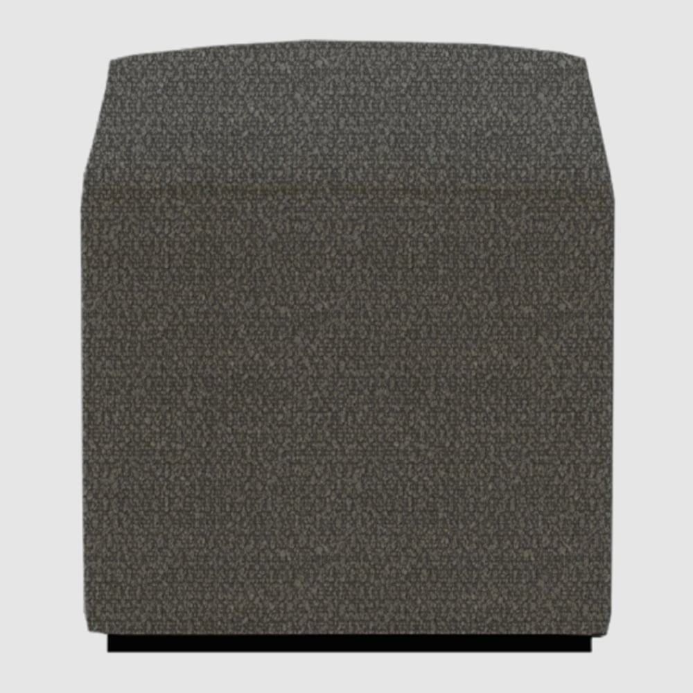 Beano Fabric Square Stool In Cologne Granite