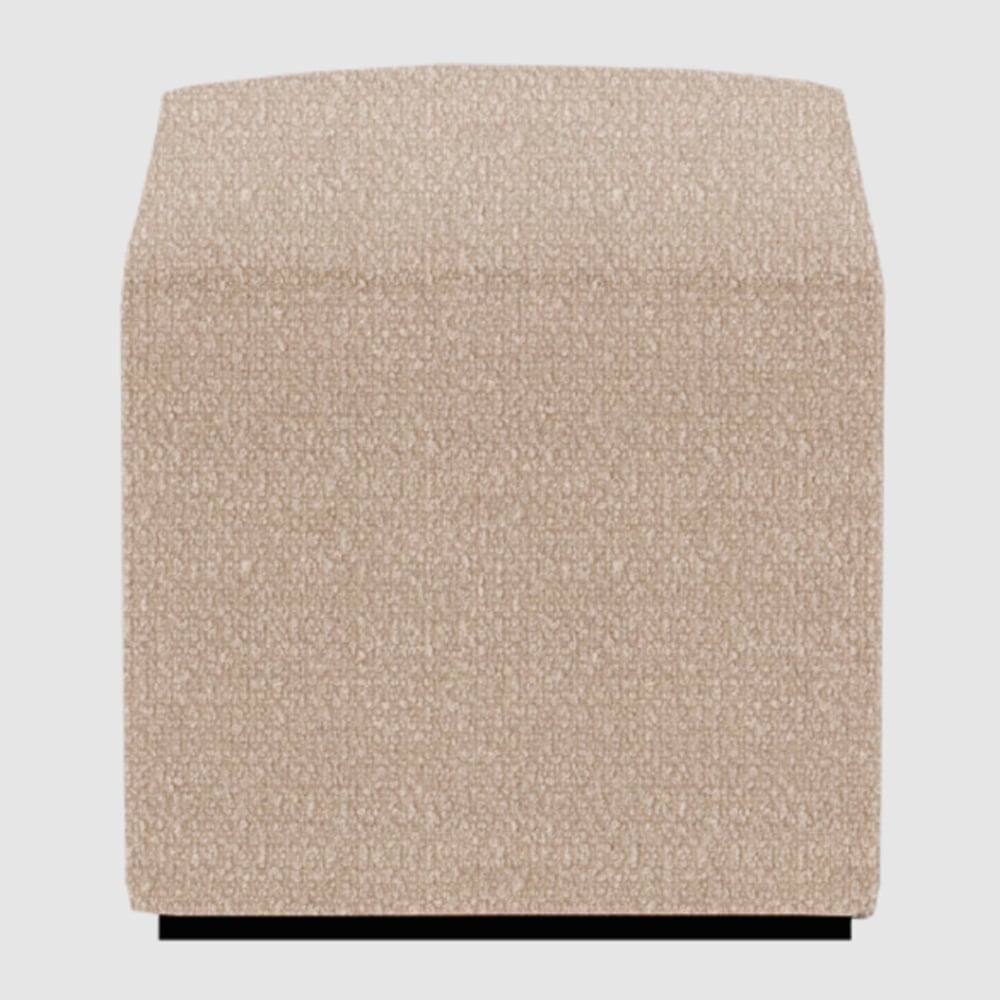 Beano Fabric Square Stool In Cologne Mink
