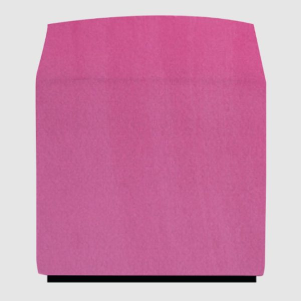 Beano Fabric Square Stool In Fuchsia Pink | Bed Sava