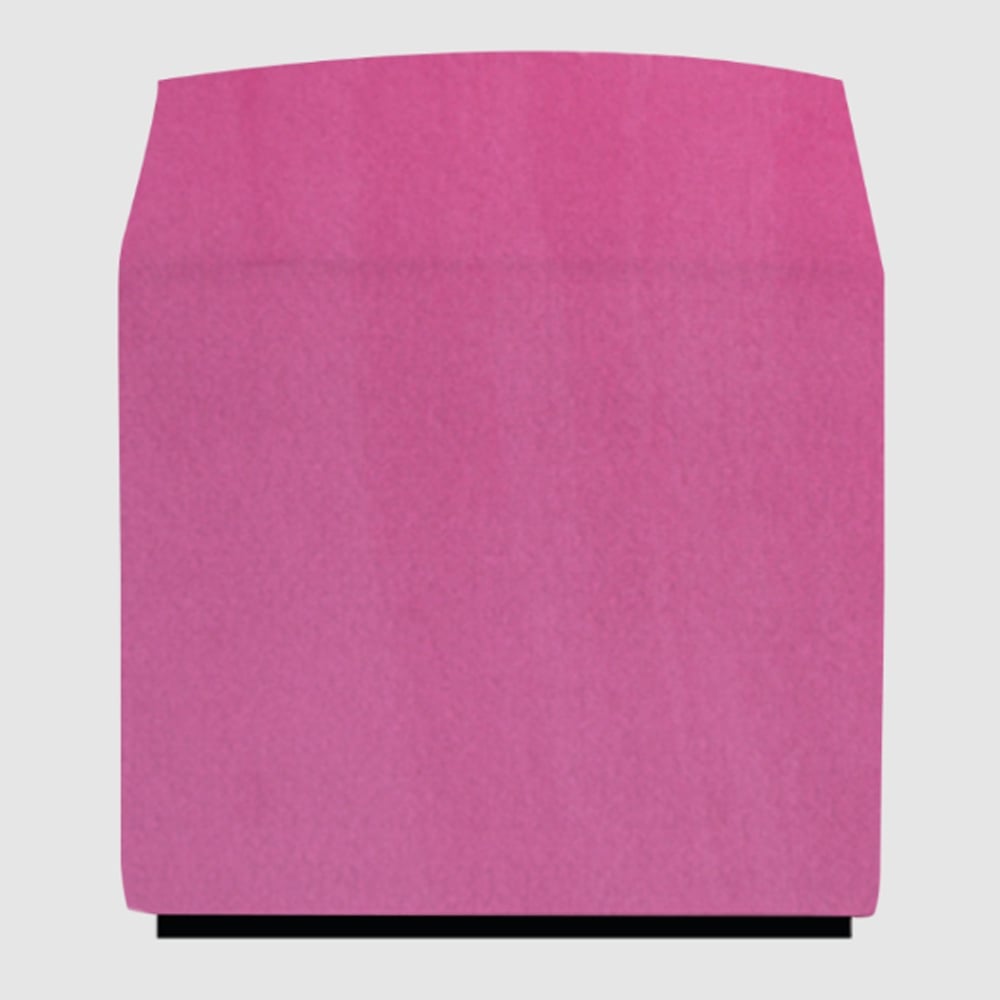 Beano Fabric Square Stool In Fuchsia Pink