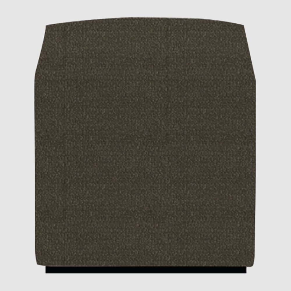 Beano Fabric Square Stool In Nutmeg