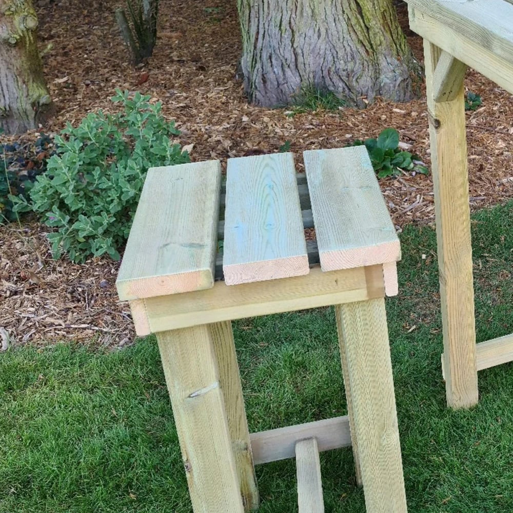 Beaumont Wooden Garden Bar Stool In Natural