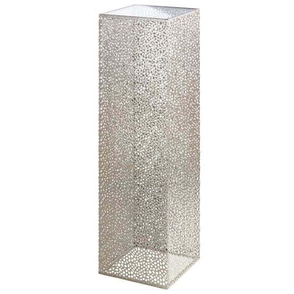 Beckley Large Glass Metal Decorative Pillar In Champagne | Bed Sava