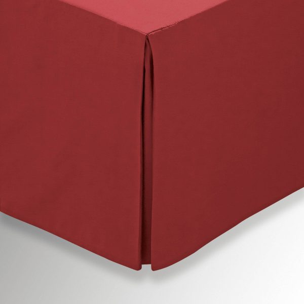 1951 Plain Dye Percale Super Kingsize Valance Marsala | Bed Sava