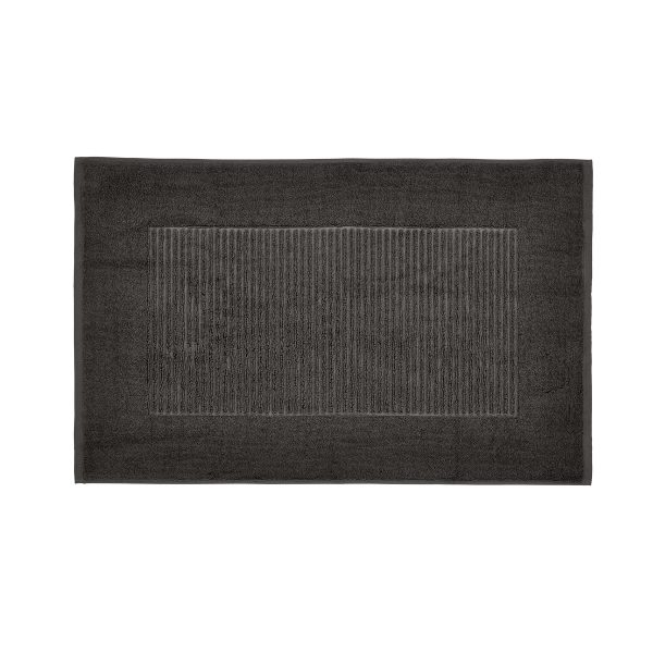Bedeck 1951 Alessa Bath Mat Charcoal | Bed Sava