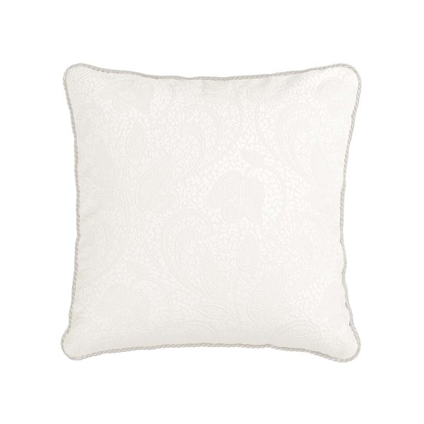 1951 Ashleigh Cushion 40cm x 40cm White | Bed Sava
