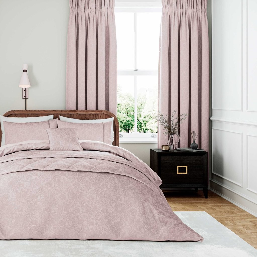 1951 Ashleigh Lined Curtains 66" x 72", Tuberose