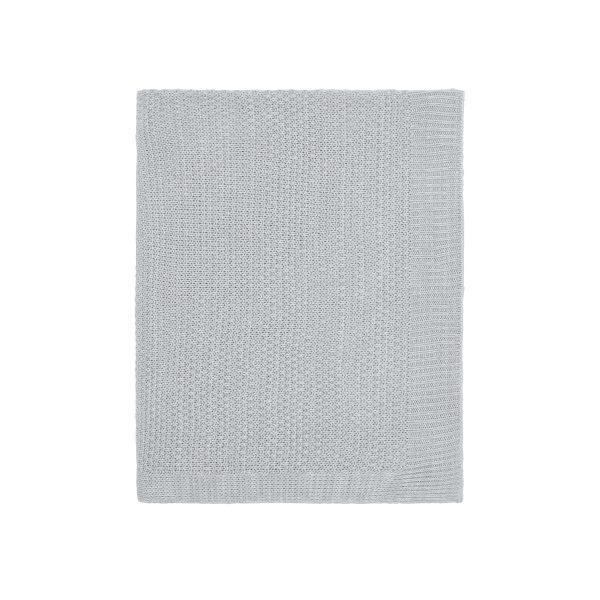 1951 Hamari Knitted Throw Silver | Bed Sava