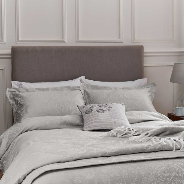 1951 Kina Super Kingsize Duvet Cover Set Silver | Bed Sava