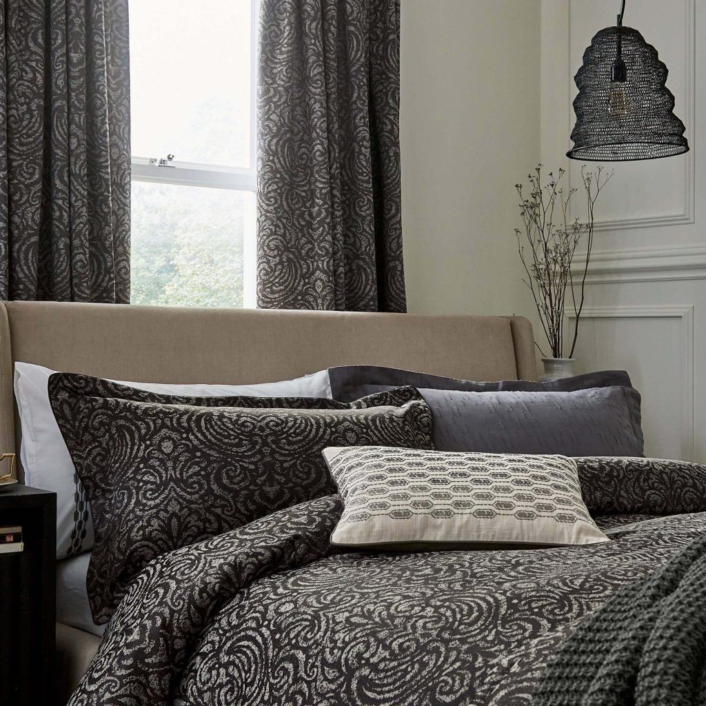 1951 Nura Double Duvet Cover, Charcoal