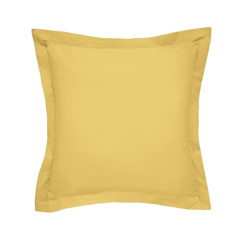 1951 50/50 Percale Square Pillowcase, Ochre